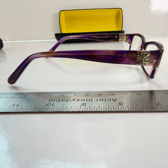 Tory Burch TY 2024 1079 Eyeglasses – Purple Tortoise | 53□15 135 - Picture 7 of 11